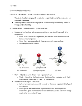 Chemistry: the Central Science Chapter 25: the Chemistry of Life