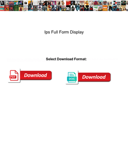 Ips Full Form Display