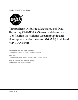 Tropospheric Airborne Meteorological Data Reporting (TAMDAR) Sensor