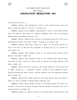 Legislative Resolution 364
