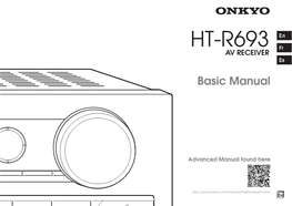 HT-R693 En Fr AV RECEIVER Es