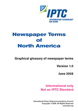Newspaper Terms of North America