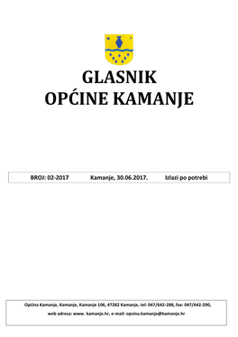 Glasnik Općine Kamanje