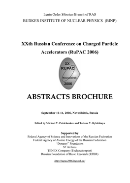 Abstracts Brochure