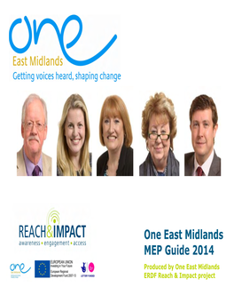 One East Midlands MEP Guide 2014