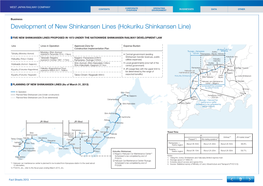 9. Development of New Shinkansen Lines(Hokuriku Shinkansen Line