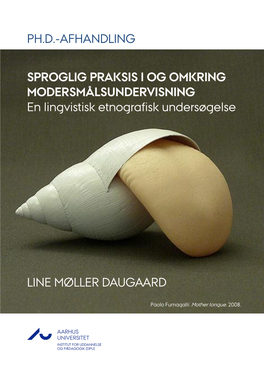 Ph.D.-Afhandling Sproglig Praksis I Og Omkring