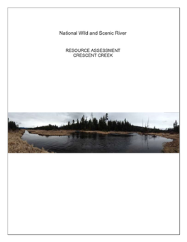 Resource Assessment Cresent Creek