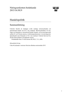 Handelspolitik