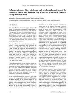 Influence of Amur River Discharge on Hydrological Conditions of the Amurskiy Liman and Sakhalin Bay of the Sea of Okhotsk During a Spring–Summer Flood