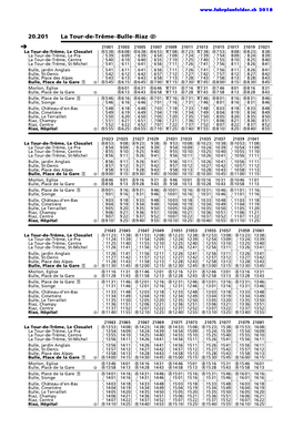 20.201 La Tour-De-Trême–Bulle–Riaz Û