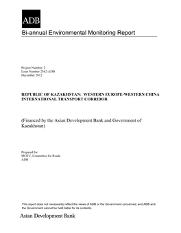 Bi-Annual Environmental Monitoring Report