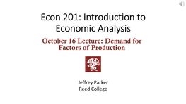 Industry Labor Demand Curve