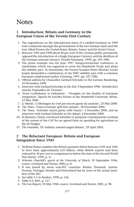 1 Introduction: Britain and Germany in the European Union of the Twenty-First Century