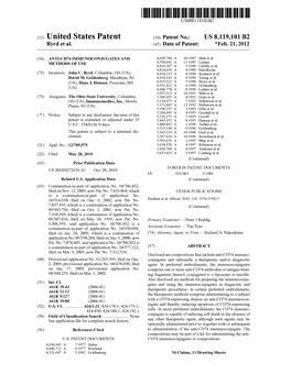 (12) United States Patent (10) Patent No.: US 8,119,101 B2 Byrd Et Al