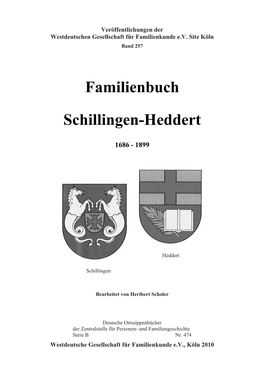 Familienbuch Schillingen-Heddert
