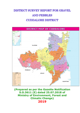 District Survey Report for Gravel and Pebbles Cuddalore District