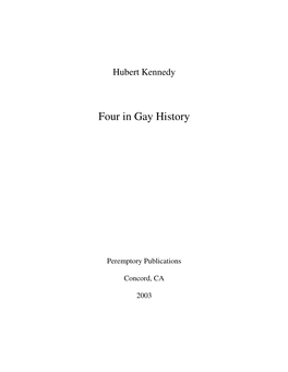 Four in Gay History