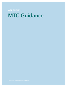 MTC Guidance