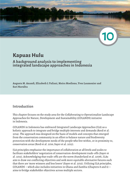 Kapuas Hulu a Background Analysis to Implementing Integrated Landscape Approaches in Indonesia