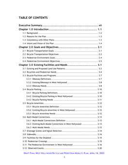 Table of Contents