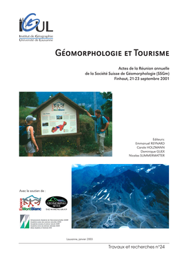 Géomorphologie Et Tourisme
