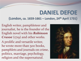 Daniel Defoe