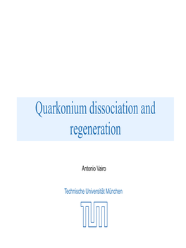 Quarkonium Dissociation and Regeneration