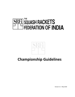 Championship Guidelines