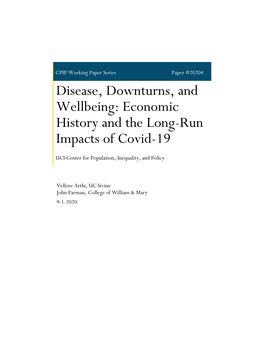 The 1918 Influenza Pandemic) and Historical Recessions (With a Focus on the Great Depression)