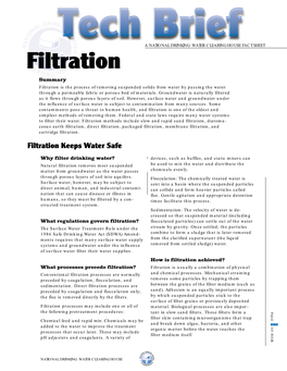 Water Filtration