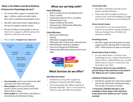 What Can Kildare and West Wicklow Primary Care Psychology Service