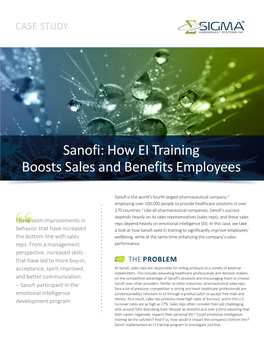 Sanofi: How EI Training Boosts Sales and Benefits Employees
