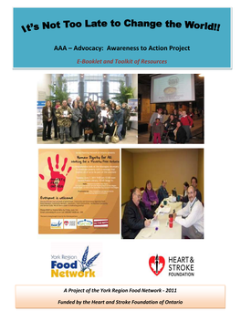 AAA – Advocacy: Awareness to Action Project