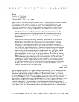 Heads Press Release 2011 -- Statement