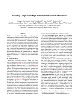 Measuring Congestion in High-Performance Datacenter Interconnects