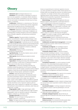 Glossary Biomes Are Typically Based on Dominant Vegetation Structure (E.G