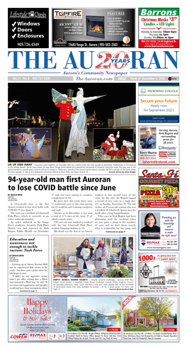 AURORAN, Thursday, December 3, 2020 Page 1 FEATURES Barrons Lifestylewindows INC