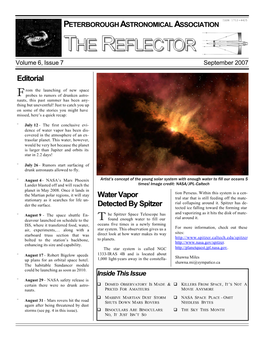 THE REFLECTOR Volume 6, Issue 7 September 2007