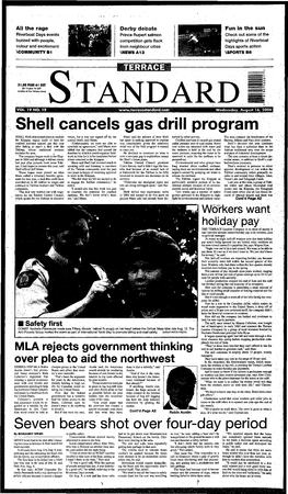Shell Cancels Gas Drill Program