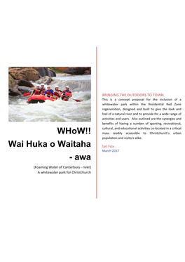 Whow!! Wai Huka O Waitaha – Awa