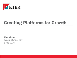 Creating Platforms for Growth