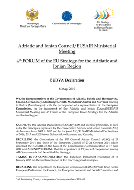 BUDVA Declaration