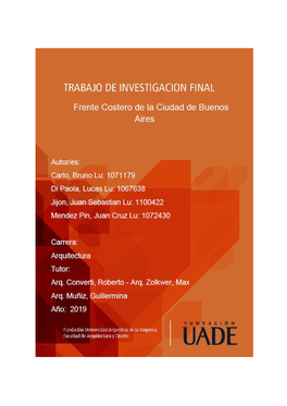 Trabajo De Integración Final – Informe