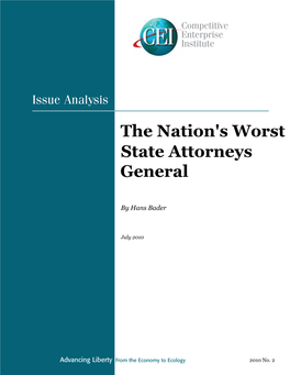 The Nation's Worst State Attorneys General