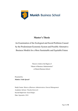 Master's Thesis