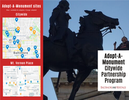 Adopt-A-Monument Citywide Partnership Program