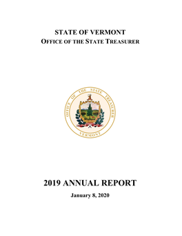 State Treasurer: 2019 Annual Report