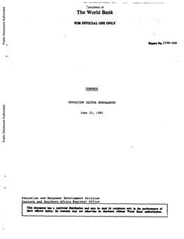 World Bank Document