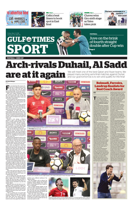 Arch-Rivals Duhail, Al Sadd Are at It Again